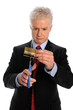 Photo: Man Cutting Credit Card Man Cutting Credit Card