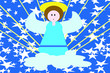 Angelo cielo raggi stelle Angelo cielo raggi stelle