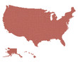 vector map of USA
