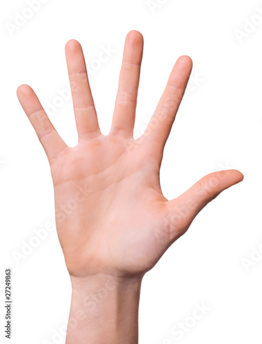 Foto: Hand mit gespreizten Fingern Hand mit gespreizten Fingern