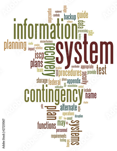 Vector: Contingency planning wordcloud Contingency planning wordcloud