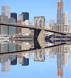 Brooklyn Bridge and Manhattan Skyline , New York City