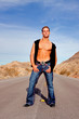Sexy muscular man