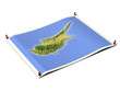 Cyprus on unfolded map sheet.
