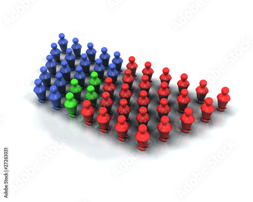 Illustration: Midterms majority elections blue red vote Midterms majority elections blue red vote