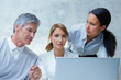 Photo: People in the factory with technology in communication People in the factory with technology in communication