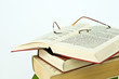 spectacles on books