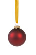 Red christmas ball on white background Red christmas ball on white background