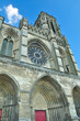 Frontal view of Soissons cathedral, France Frontal view of Soissons cathedral, France