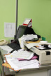 messy office table