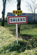 Pancarte du village de Salers