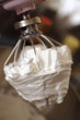 Blanc en neige sur batteur 