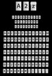 Vector: Information board style Flip Down Letters & Numbers Information board style Flip Down Letters & Numbers