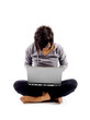 Young Woman Using Laptop. Model Released