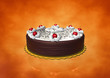 birthday cherry cake with no candle
