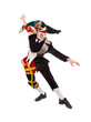Happy Harlequin posing