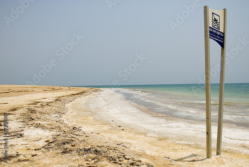 Photo: Coastline of dead Sea Coastline of dead Sea