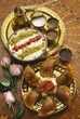 Lebanese Katayeff with Mouhallabieh nuts
