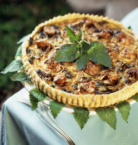 Photo: Nettle savoury tart Nettle savoury tart