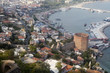 Red brick tower in Alanya