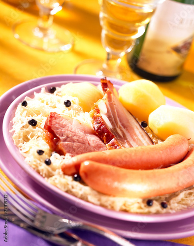 Photo: Alsatian choucroute Alsatian choucroute