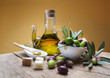 Oil and olives