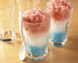 Serving the granité in the glasses