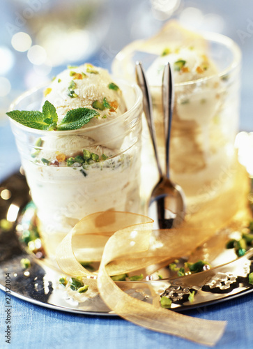 Photo: nougat pistachio ice cream nougat pistachio ice cream