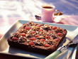 Chocolate and raspberry brownie