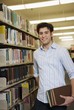 Young Man In Library