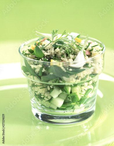 Photo: taboule-style, couscous semolina with herbs taboule-style, couscous semolina with herbs