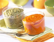 carrot and string bean purees
