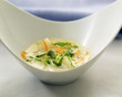 Cod,cabbage and carrot soup