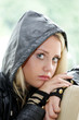 Sad Teenage Girl. Model Released