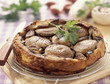 Button mushroom and shallot tatin tart