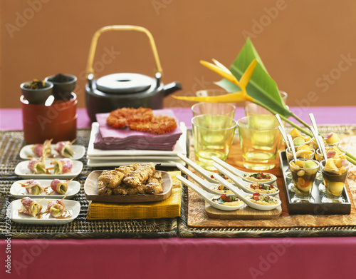 Photo: Selection of exotic appetizers Selection of exotic appetizers
