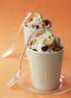 Rice pudding with dried fruits