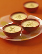 Clementine and almond paste soup