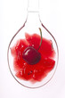 spoon of cherry jelly