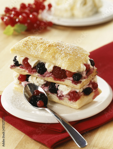 Photo: summer fruit mille-feuille summer fruit mille-feuille