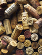 Corks from vintage wine bottles