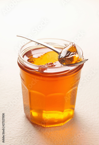 Photo: Pot of quince jelly Pot of quince jelly