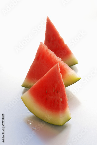 Photo: Triangles of watermelon Triangles of watermelon