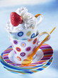 Foto: Strawberries with whipped cream Strawberries with whipped cream