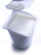 Pot of plain yoghurt