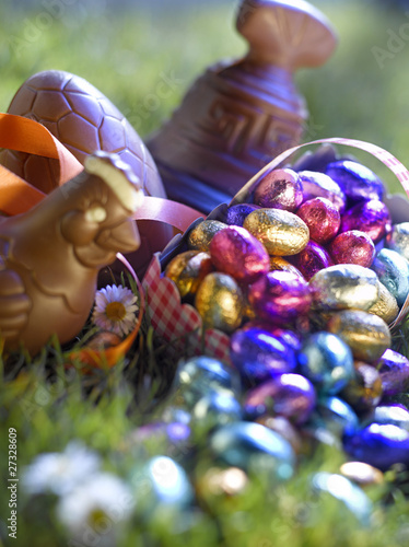 Photo : Selection of Easter chocolates Selection of Easter chocolates