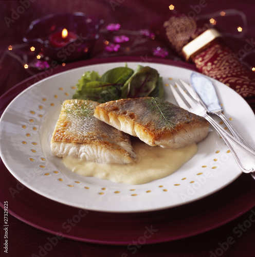 Photo: Pan-fried pike-perch fillet with dill Pan-fried pike-perch fillet with dill