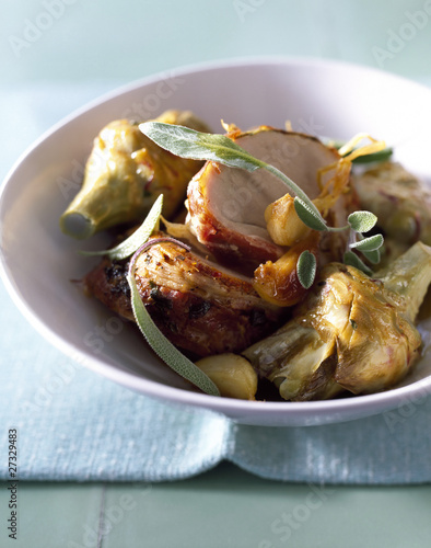 Photo: Roast Filet Mignon with artichokes and sage Roast Filet Mignon with artichokes and sage
