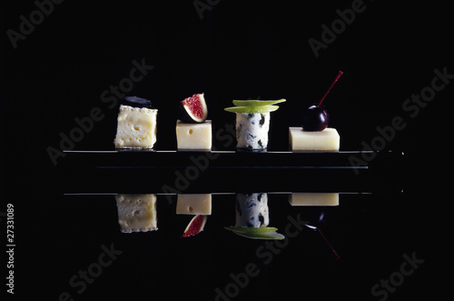 Photo: Assorted cheese and fruit delicacies Assorted cheese and fruit delicacies