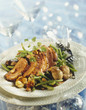 Duck Magret with ceps,walnuts and spices